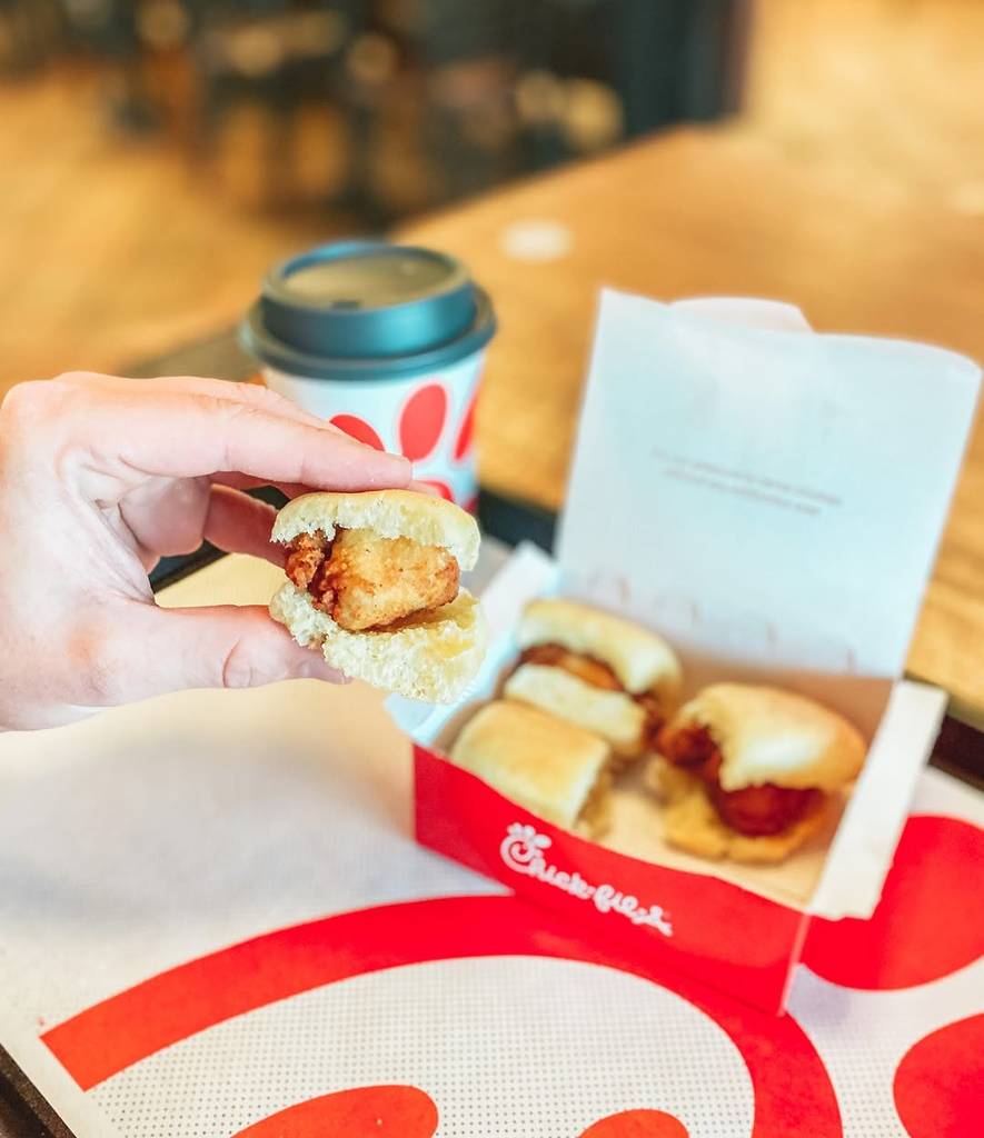 Image shows a 4-ct Chick-n-minis at Chick-fil-A.