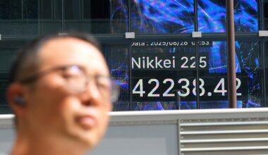 Asian shares are mixed, with Chinese benchmarks sinking ahead of Nvidia earnings update