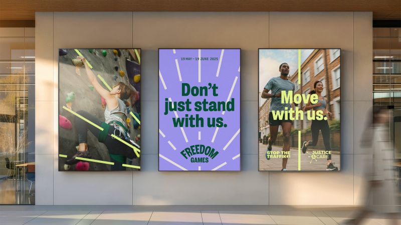Fold7Design brands the inaugural Freedom Games to rally global action against modern slavery