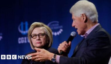 Bill and Hillary Clinton subpoened in House committee's Epstein probe
