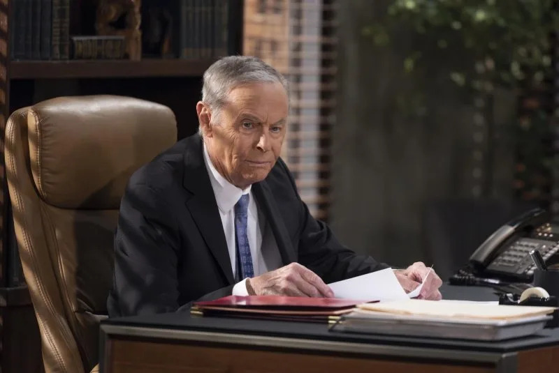 Tristan Rogers, seen in a September episode of "General Hospital," died Friday after a battle with lung cancer. Photo courtesy of Disney