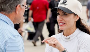 Katherine Legge and Mark Martin