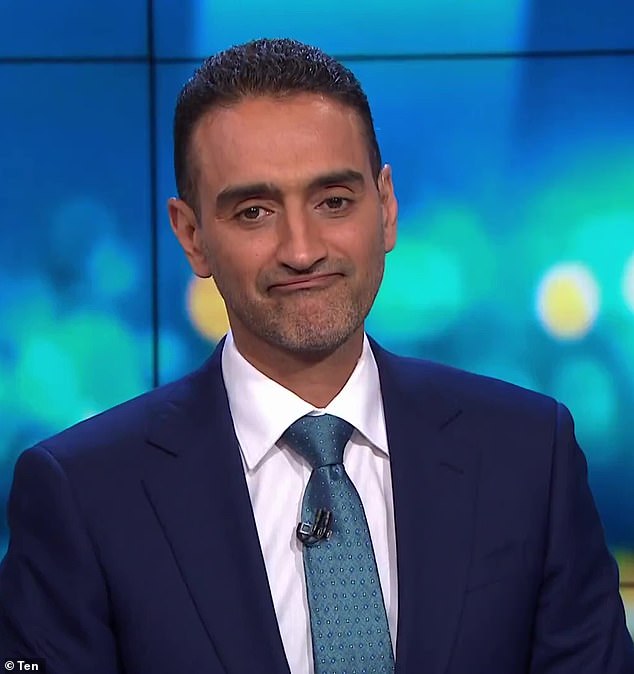 'That's what's added to the emotional weight of all this, because my kids grew up through this show,' he said. 'And talking to the kids about it was actually harder than I expected. It hit them in a way that I didn't quite anticipate.' Pictured on The Project