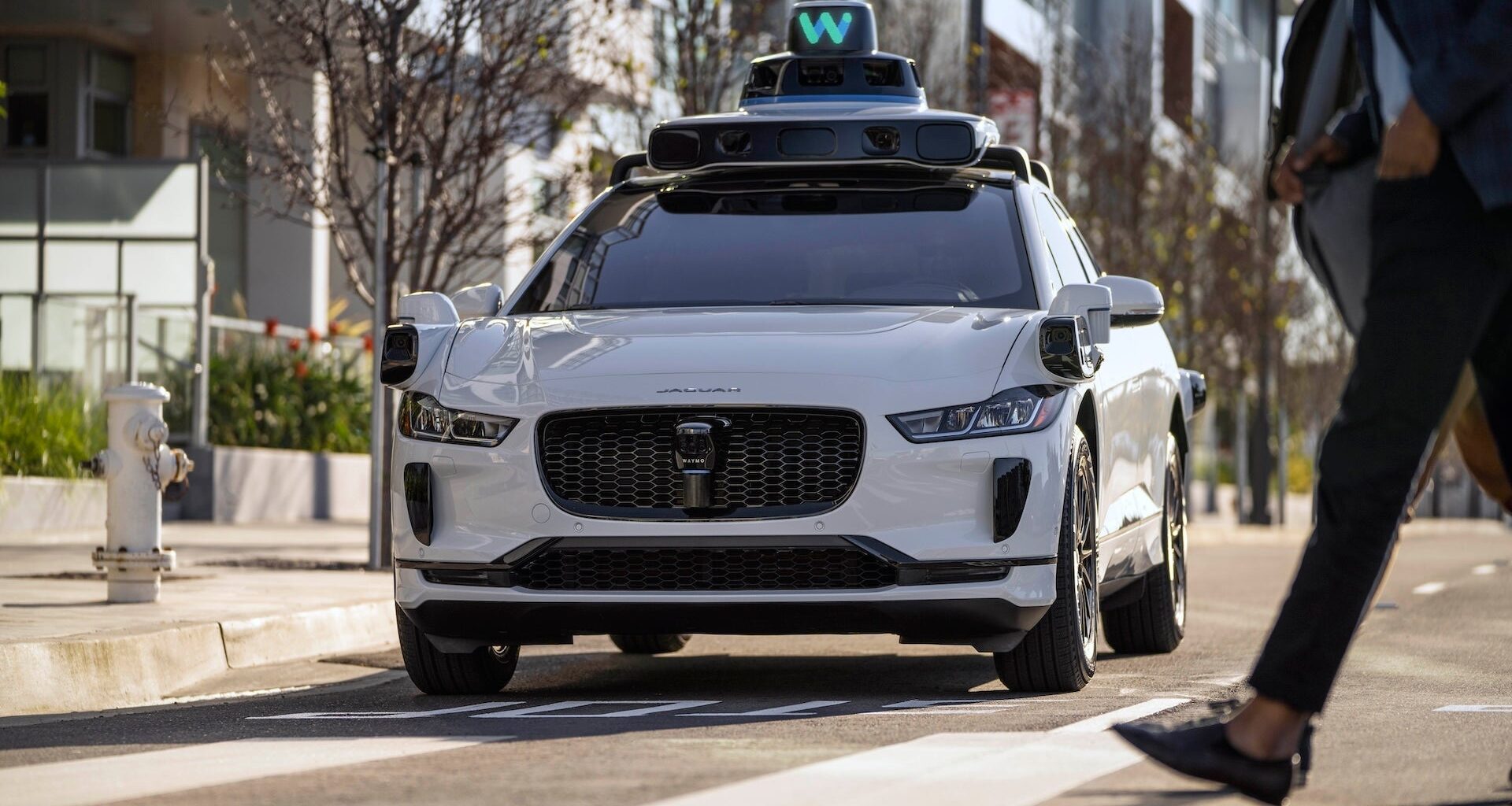 A Waymo robotaxi.