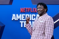 Former Dallas Cowboys Pro Football Hall of Fame wide receiver Michael Irvin poses for photos...
