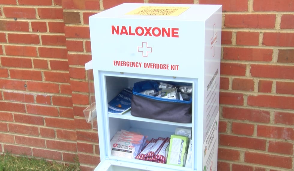 Powhatan installs multiple Naloxone distribution boxes in the county.