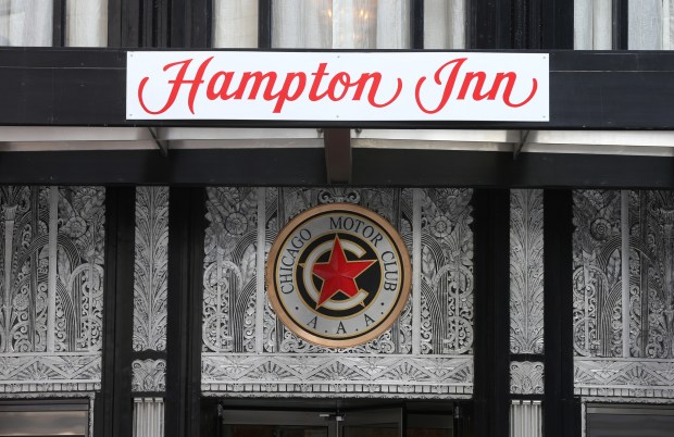 The former Chicago Motor Club Building was renovated and is...