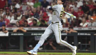 Christian Yelich wasn’t sure if he should use his Bob Uecker bat. The Brewers are glad he did