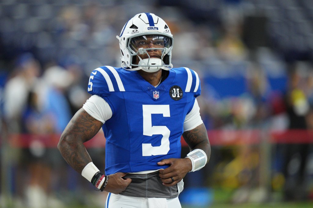 Indianapolis Colts quarterback in uniform.