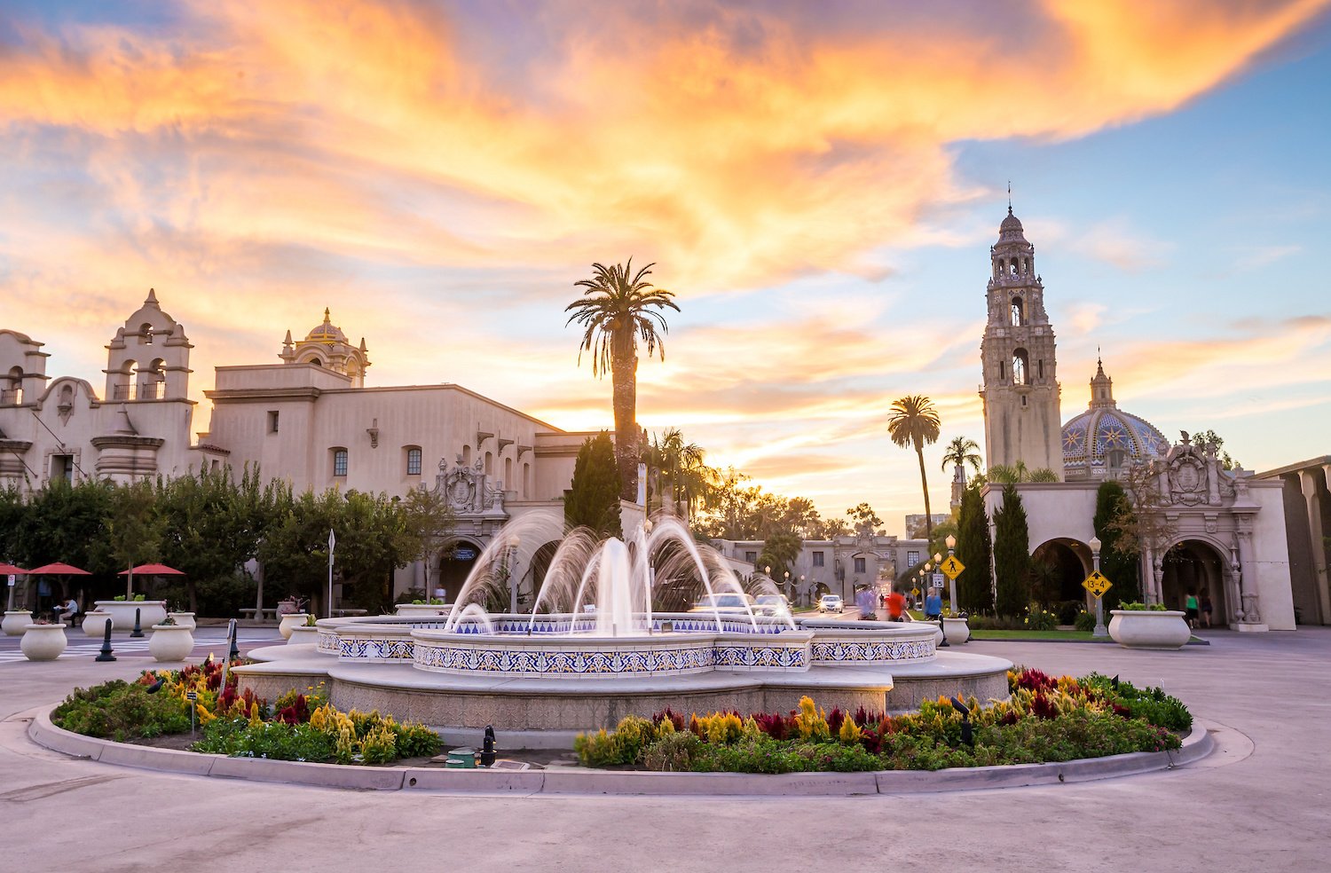 Fun things to do in San Diego this weekend August 27-31, 2025 featuring Balboa Park at sunset