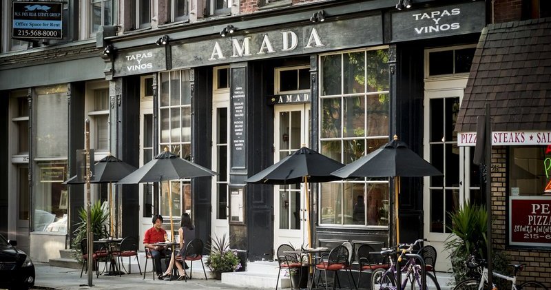 Amada, the first restaurant opened by Jose Garces, has a redesigned look