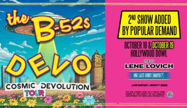 Listen to win two tickets to The B-52’s & Devo 10/19/25