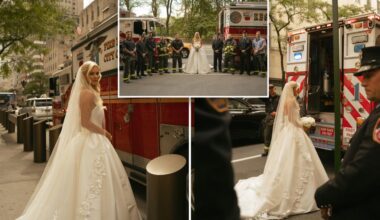 Daughter of FDNY firefighter killed on 9/11 shares wedding day with his colleagues