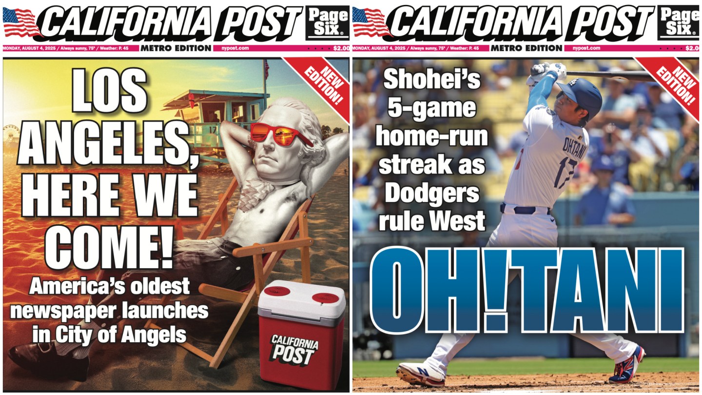 New York Post Launches California Spinoff The California Post