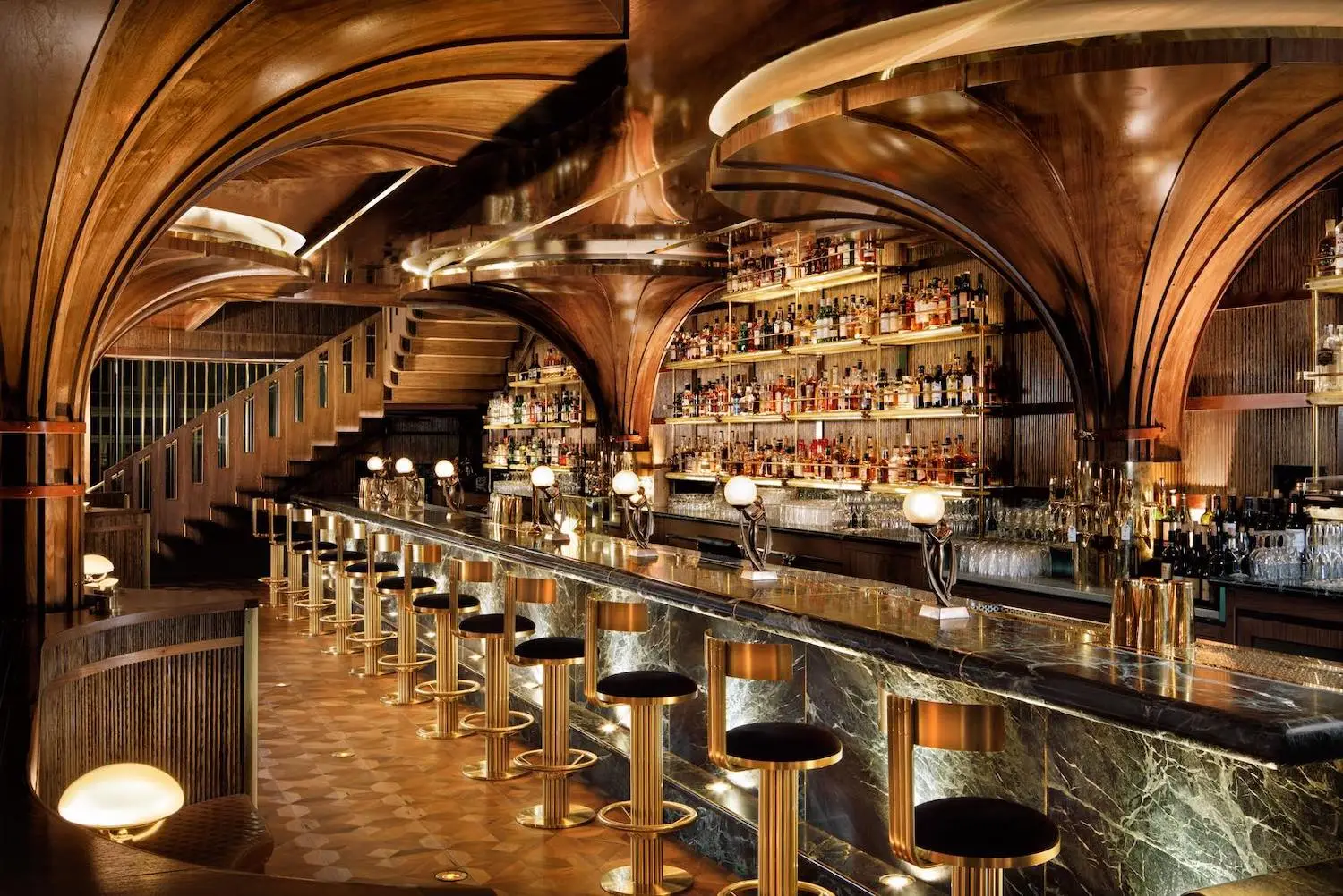 Interior of San Diego steakhouse restaurant Born & Raised in Little Italy