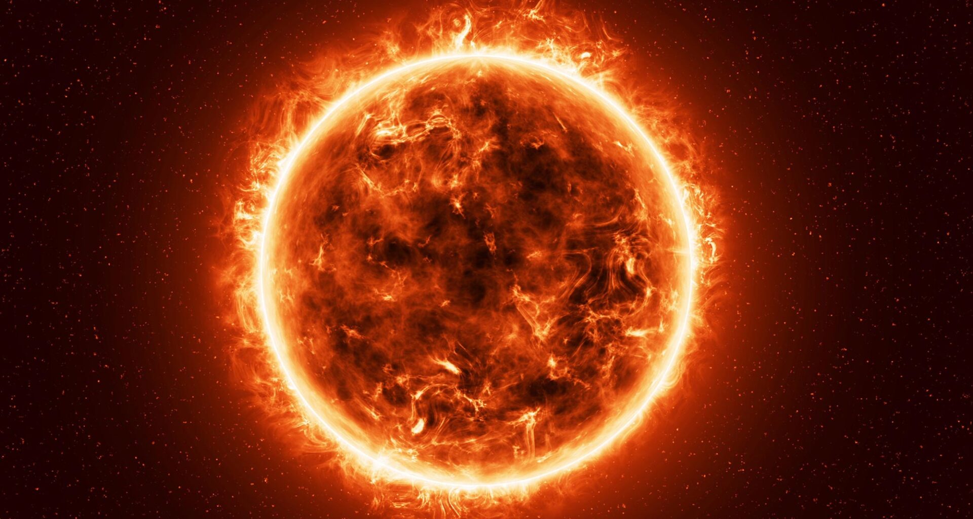 Burning Star Sun Space Illustration