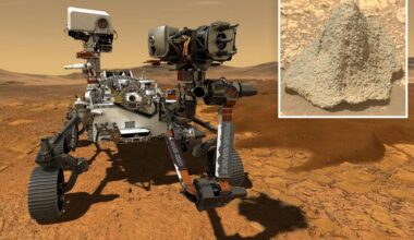 NASA rover spots rock shaped like medieval helmet on Mars