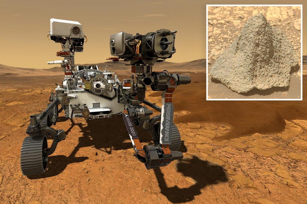 NASA rover spots rock shaped like medieval helmet on Mars