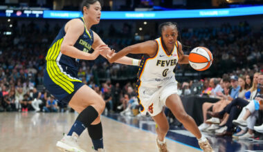 Kelsey Mitchell scores 26 to lead injury-riddled Fever past Sky