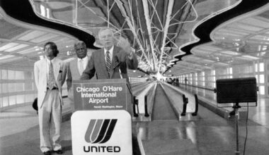 Futuristic, Helmut Jahn-designed United Airlines terminal opens at O'Hare International Airport