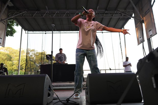 Star Bandz performs at Lollapalooza Friday, Aug. 1, 2025, in Chicago. (John J. Kim/Chicago Tribune)