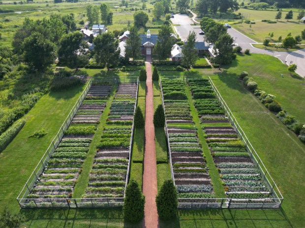 The gardens at Elawa Farm Foundation on Aug. 8, 2025,...