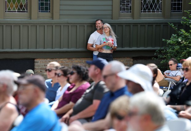 David Wargula and Mary McInnis relax to classical music at...