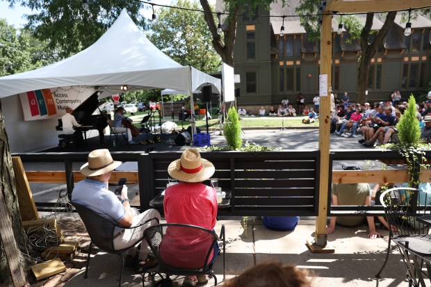 People relax to classical music at the 10th annual Thirsty...
