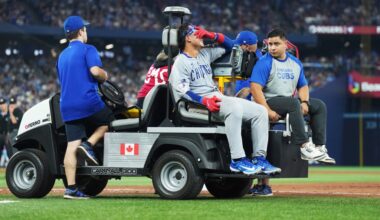 Chicago Cubs' Miguel Amaya sustains a leg injury in Toronto