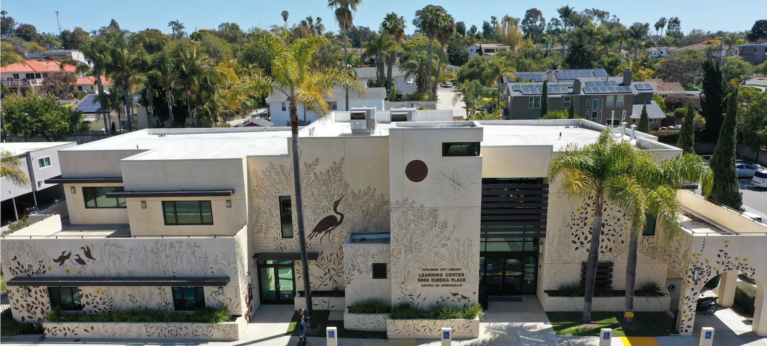 Exterior of San Diego's Carlsbad City Library