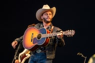 Charley Crockett performs during Festival d'ete de Quebec on July 11, 2024, in Quebec City. 