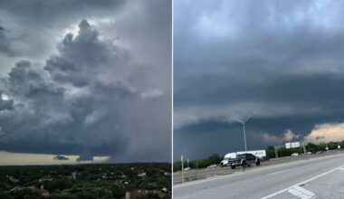 KSAT Connect posts show downpours, dark clouds in San Antonio area