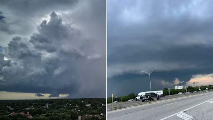 KSAT Connect posts show downpours, dark clouds in San Antonio area