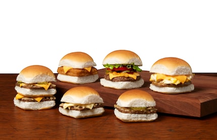White Castle's menu includes a variety of sliders: beef, fried fish, chicken and more. The...