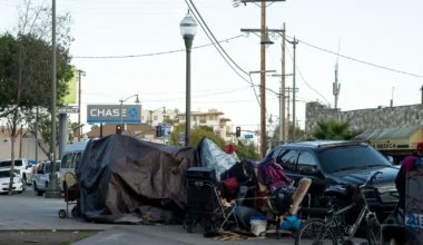 Homelessness is down in L.A., but not for children and families