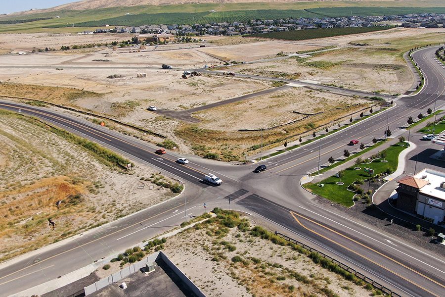Dallas Road roundabout construction to resume