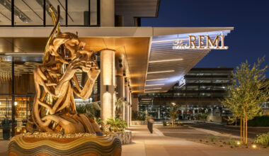 The Flame sculpture...