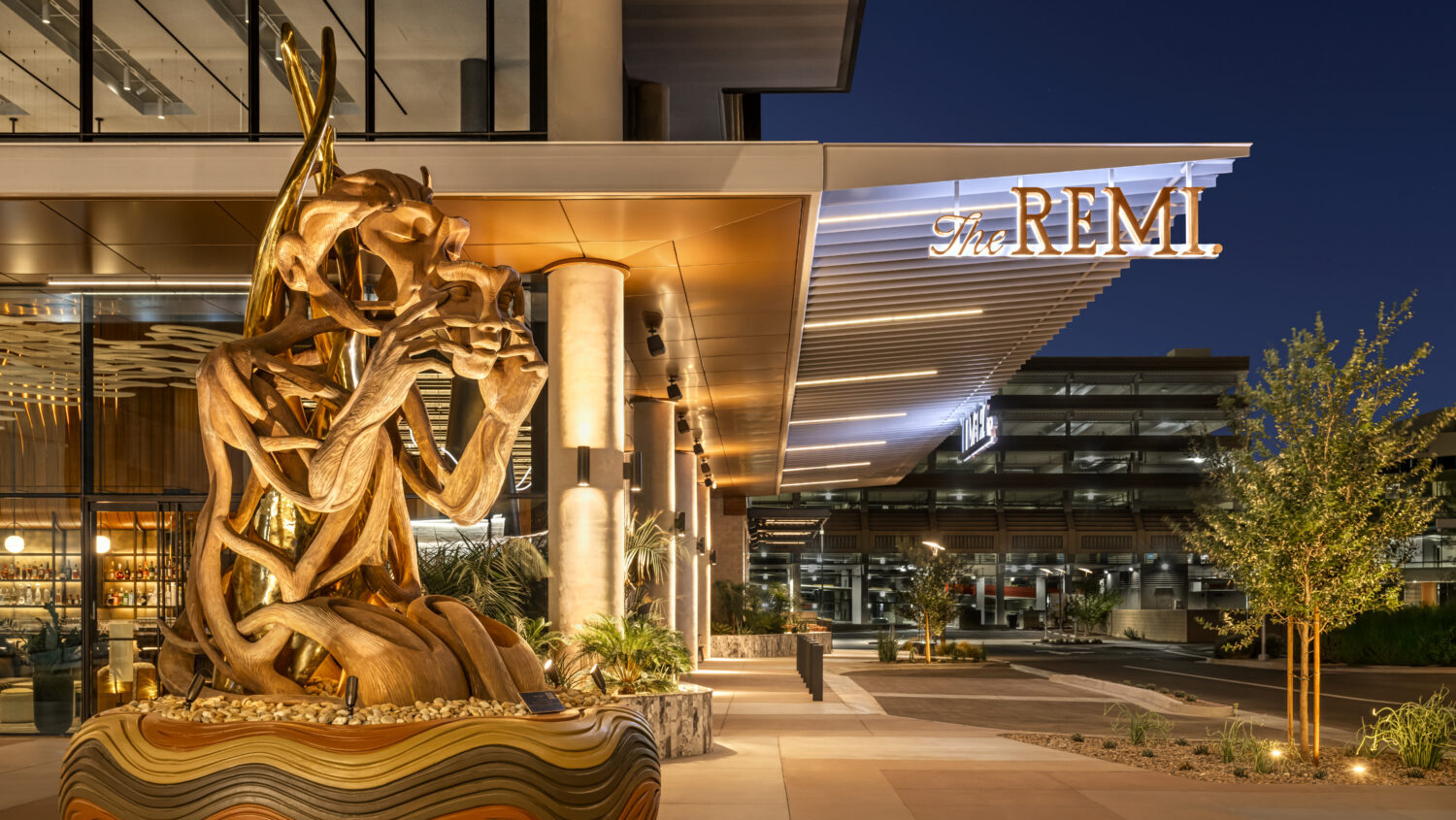 The Flame sculpture...