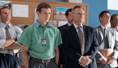 (L-R) Patrick Gibson as Dexter Morgan and Christian Slater as Harry Morgan in 'Dexter: Original Sin.'