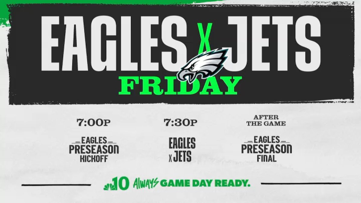 How to watch Eagles vs. Jets on NBC10 – NBC10 Philadelphia