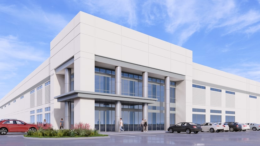 A rendering of the Gateway 34 building currently in development at AllianceTexas in Fort Worth.