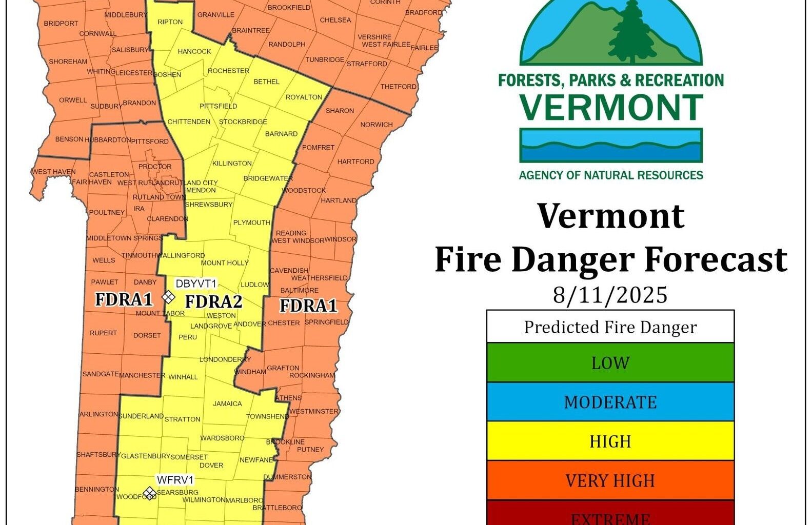 Vermont reaches ‘very high’ fire risk amid hot, dry conditions