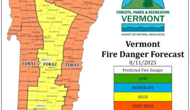 Vermont reaches ‘very high’ fire risk amid hot, dry conditions