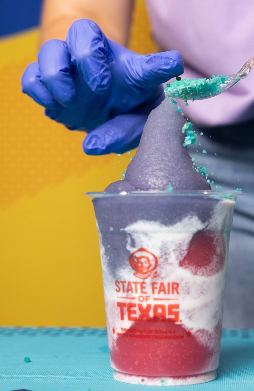 The finishing touch to Nevins Dirty Red Bull Tex-arita, a 2025 finalist? Pop Rocks.