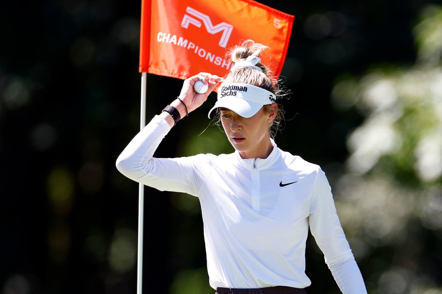 American Nelly Korda, the world's No. 2 player, got in a practice round at TPC Boston in Norton on Tuesday, looking to capture her first win of the LPGA season this weekend at the FM Championship.