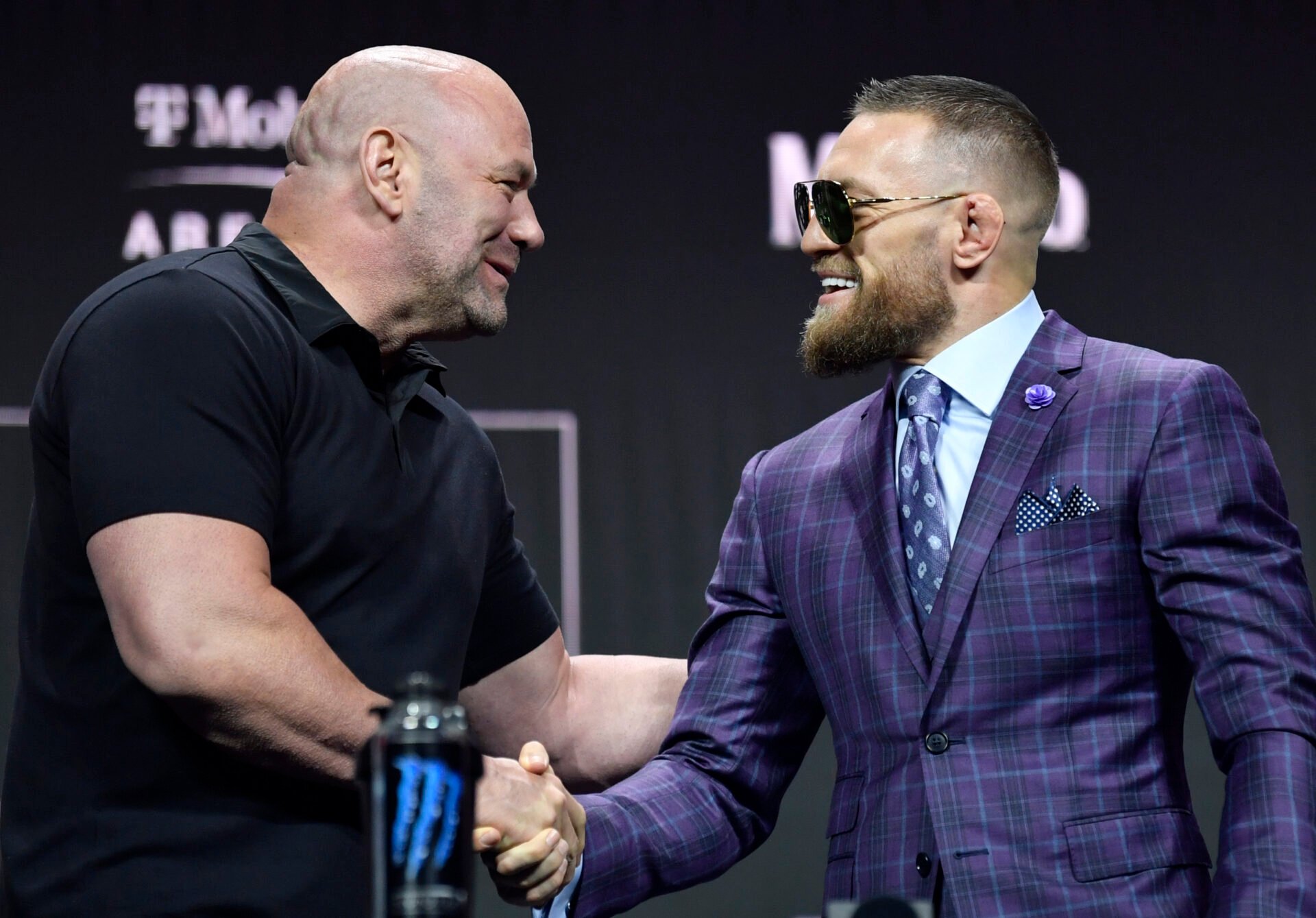 Dana White and Conor McGregor at the UFC 264 press conference