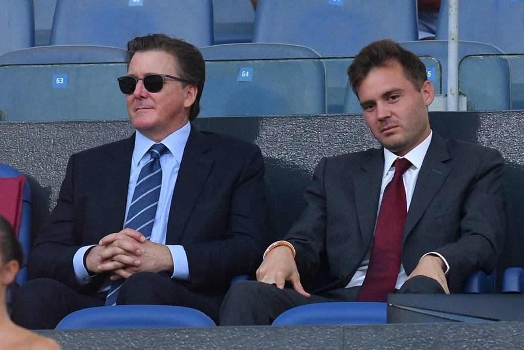 Dan Friedkin and Ryan Friedkin during the friendly match Roma v Shakhtar Donetsk at the Olympic Stadium, Rome, on 7 August 2022