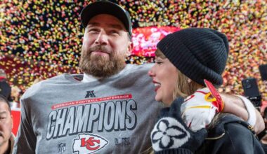 With Taylor Swift as guest, Kelce brothers’ podcast could reach ‘New Heights’