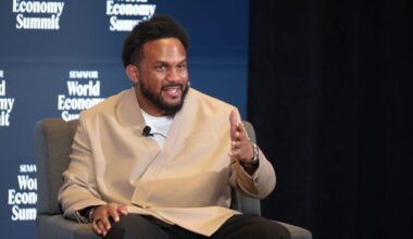WASHINGTON, DC - APRIL 24: Everette Taylor, CEO, Kickstarter speaks on stage during The Semafor 2025 World Economy Summit - Day 2 at Conrad Washington on April 24, 2025 in Washington, DC.  (Photo by Tasos Katopodis/Getty Images for Semafor )