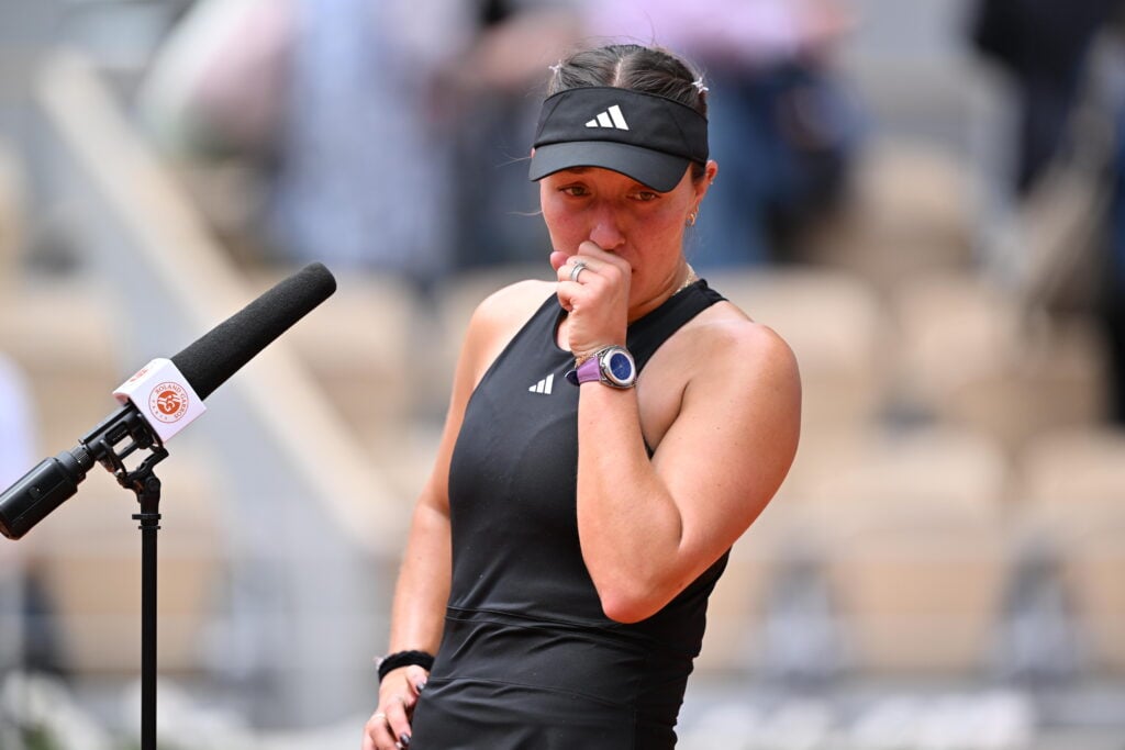 Jessica Pegula interviewed after the second round of the French Open